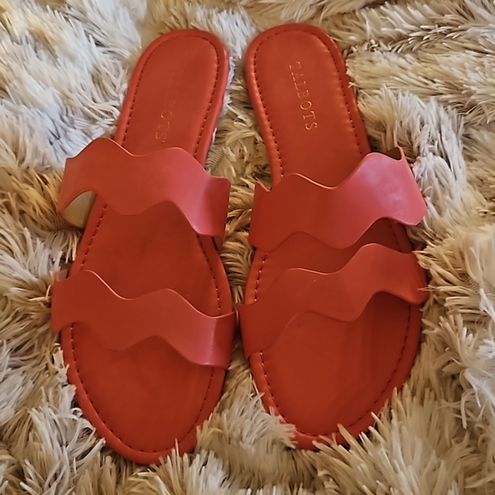 Talbots flat leather sandals